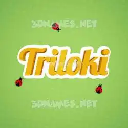 triloki in Ladybugs style - 3D name wallpaper