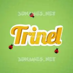 trinel in Ladybugs style - 3D name wallpaper
