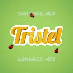 tristel in Ladybugs style - 3D name wallpaper