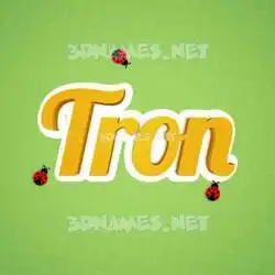 tron in Ladybugs style - 3D name wallpaper