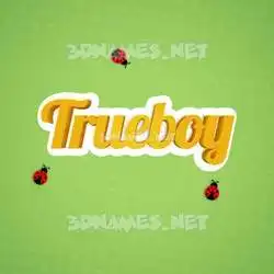 trueboy in Ladybugs style - 3D name wallpaper