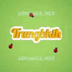 trungbkth in Ladybugs style - 3D name wallpaper