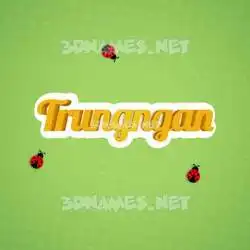 trungngan in Ladybugs style - 3D name wallpaper