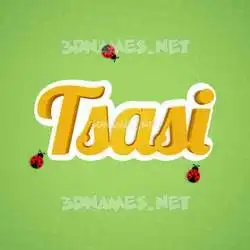 tsasi in Ladybugs style - 3D name wallpaper