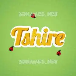tshire in Ladybugs style - 3D name wallpaper