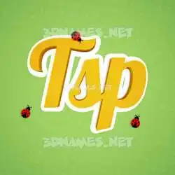 tsp in Ladybugs style - 3D name wallpaper