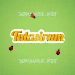 tulasiram in Ladybugs style - 3D name wallpaper
