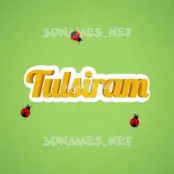 tulsiram in Ladybugs style - 3D name wallpaper