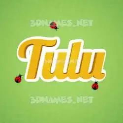 tulu in Ladybugs style - 3D name wallpaper