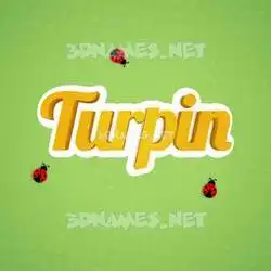 turpin in Ladybugs style - 3D name wallpaper