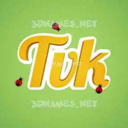 tvk in Ladybugs style - 3D name wallpaper