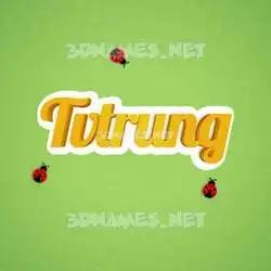 tvtrung in Ladybugs style - 3D name wallpaper