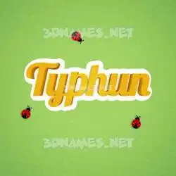 typhun in Ladybugs style - 3D name wallpaper