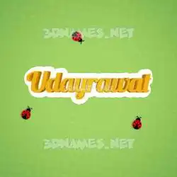 udayrawat in Ladybugs style - 3D name wallpaper
