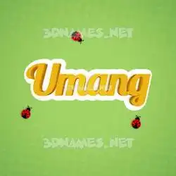 umang in Ladybugs style - 3D name wallpaper