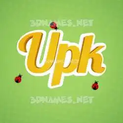 upk in Ladybugs style - 3D name wallpaper