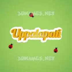 uppalapati in Ladybugs style - 3D name wallpaper
