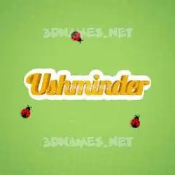 ushminder in Ladybugs style - 3D name wallpaper