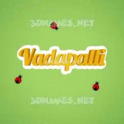 vadapalli in Ladybugs style - 3D name wallpaper