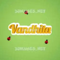 vandhita in Ladybugs style - 3D name wallpaper