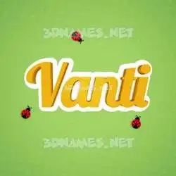 vanti in Ladybugs style - 3D name wallpaper