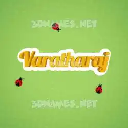varatharaj in Ladybugs style - 3D name wallpaper