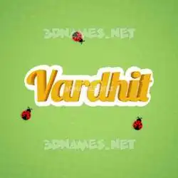 vardhit in Ladybugs style - 3D name wallpaper