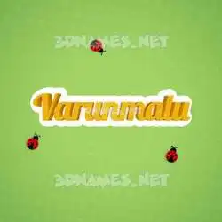 varunmalu in Ladybugs style - 3D name wallpaper