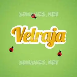velraja in Ladybugs style - 3D name wallpaper
