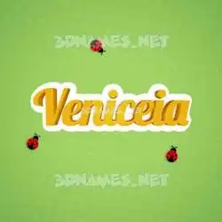 veniceia in Ladybugs style - 3D name wallpaper