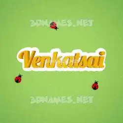 venkatsai in Ladybugs style - 3D name wallpaper
