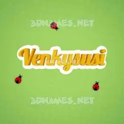 venkysusi in Ladybugs style - 3D name wallpaper
