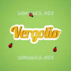 vergolio in Ladybugs style - 3D name wallpaper