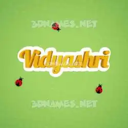 vidyashri in Ladybugs style - 3D name wallpaper
