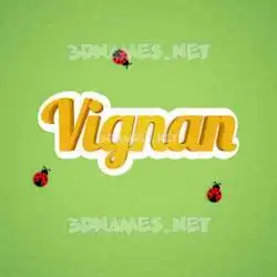 vignan in Ladybugs style - 3D name wallpaper
