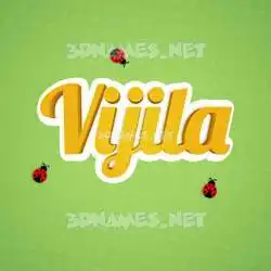 vijila in Ladybugs style - 3D name wallpaper