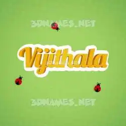 vijithala in Ladybugs style - 3D name wallpaper