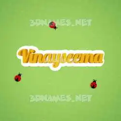 vinayseema in Ladybugs style - 3D name wallpaper