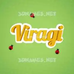 viragi in Ladybugs style - 3D name wallpaper