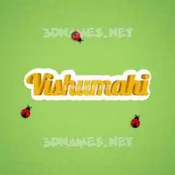 vishumahi in Ladybugs style - 3D name wallpaper