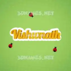 vishwnath in Ladybugs style - 3D name wallpaper
