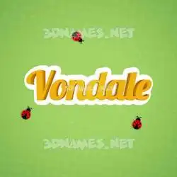 vondale in Ladybugs style - 3D name wallpaper