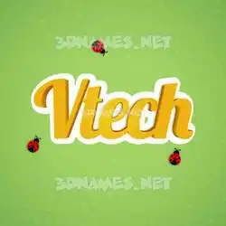 vtech in Ladybugs style - 3D name wallpaper
