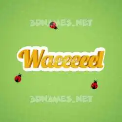 waeeeeel in Ladybugs style - 3D name wallpaper
