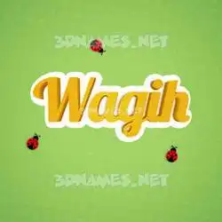 wagih in Ladybugs style - 3D name wallpaper