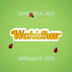 wahidhar in Ladybugs style - 3D name wallpaper