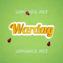 wardag in Ladybugs style - 3D name wallpaper