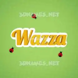 wazza in Ladybugs style - 3D name wallpaper
