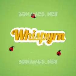 whispyrn in Ladybugs style - 3D name wallpaper