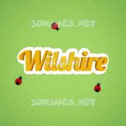 wilshire in Ladybugs style - 3D name wallpaper